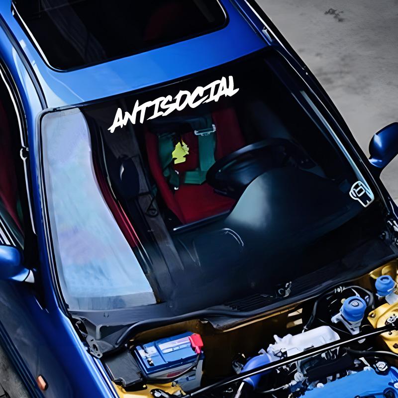 "Antisocial"Stickerscoolfashion Stickers With High Quality Sticker For Cars Trucks Motorcycles Laptops!