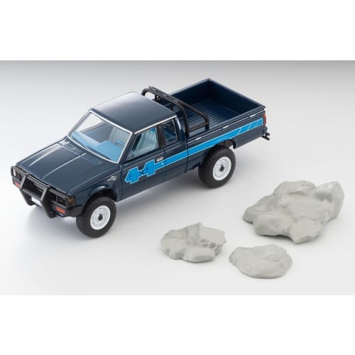 Tomytec Tomica Limited Vintage Neo 1/64 Scale LV-N321b Nissan 4x4 King Cab Truck (North American Model, Blue) - Finished Model (Product Code: 332855)