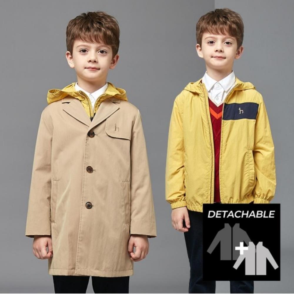 

Hedges Kids Съемный тренч Ветровка Джемпер Комплект Htf11ct02m Bg 155