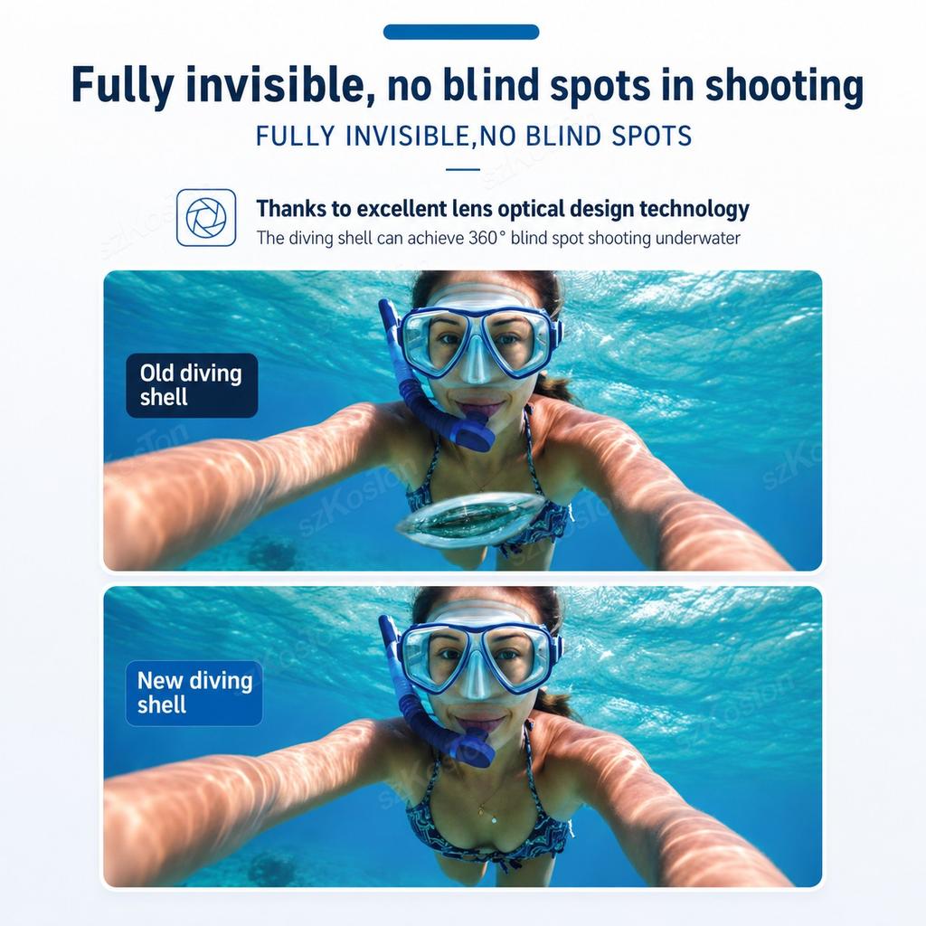 61M Invisible Dive Case for Insta161 X6 Waterproof Housing Cover Underwater Diving Shell for Insta 161 X6 Camera Accessories