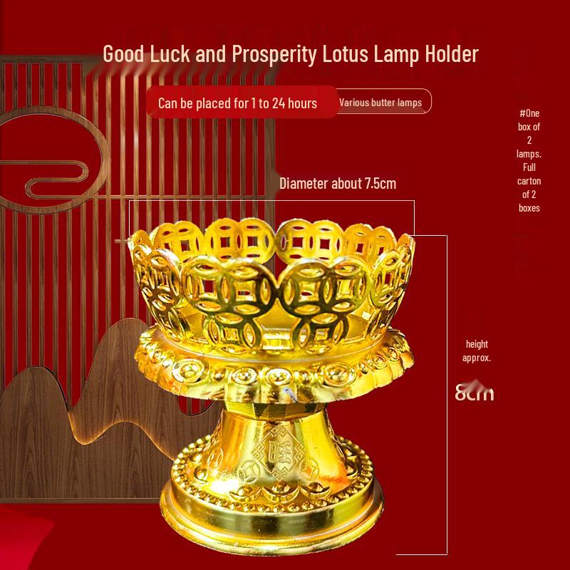 Smokeless Seven-Color Lotus Ghee Candle with Flat Glass - 20-24 Hours Burn & Free Shipping