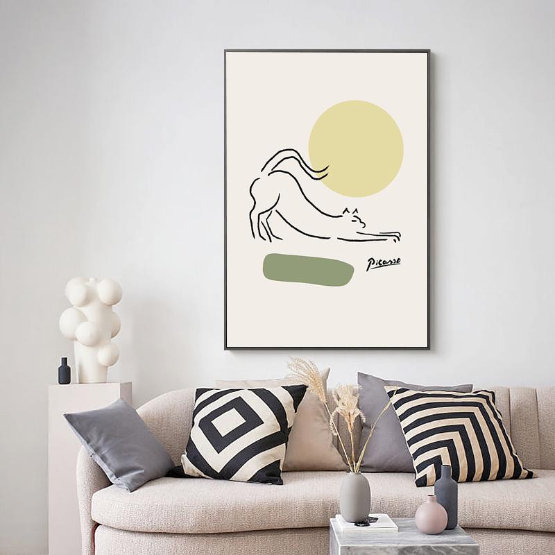 Vintage Picasso Matisse Abstract Women Face Line Art Posters Nordic Hand In Hand Decorative Paintings Canvas Wall Art Home Decor