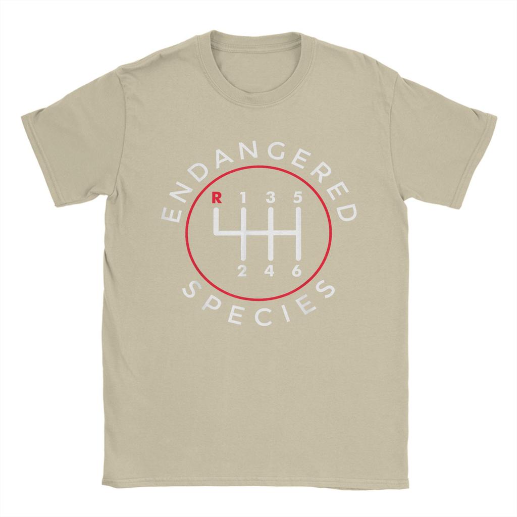 Gefährdete Arten Schaltgetriebe Schalthebel 6-Gang T-Shirts für Herren T-Shirts Rundhals T-Shirts Kurzarm Oberteile Sommer