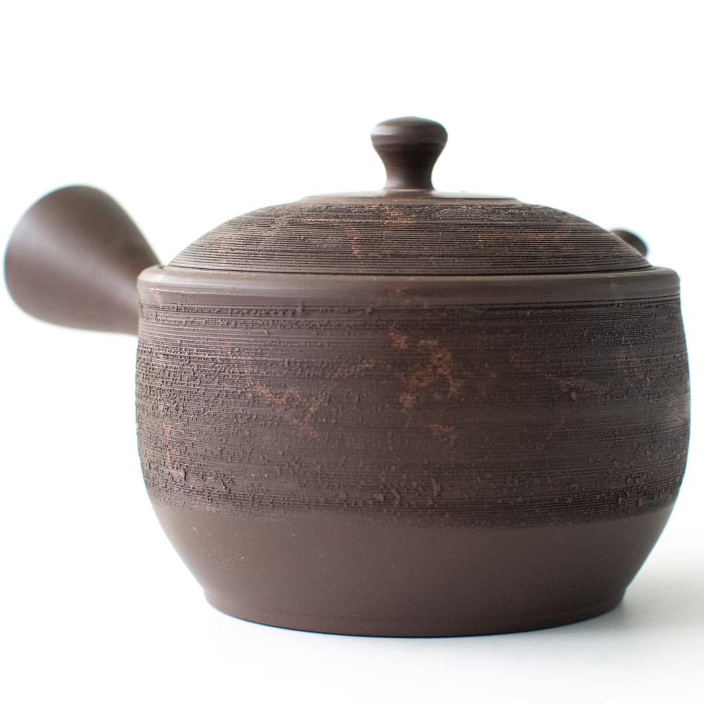 Tokoname-Keramik Tokocralabo Tokoname-Keramik Tamamitsu-Ofen Teekanne mit Keramik-Sieb Tee Tee Kiefernrinde und Algen Grün Japanisch Hergestellt in 266349