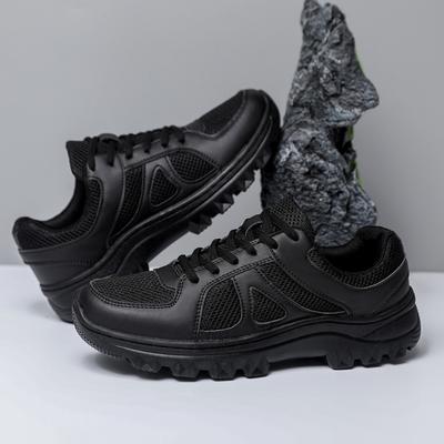 New Men's Mesh Mountaineering Sneakers Outdoor Sports Mountaineering Shoes Solid Color Versatile Platform Sneakers Wading Shoes