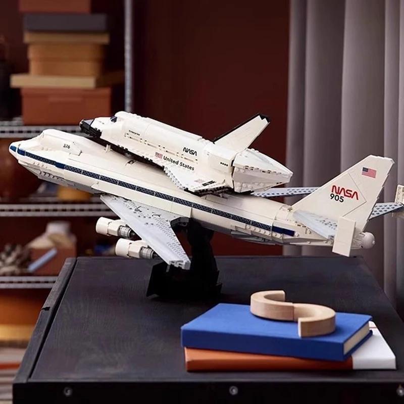 Creative  2417pcs ICONS Shuttle Carrier Aircraft Compatible 10360 Building Kit Blocks Space Plane Bricks Toy For Children