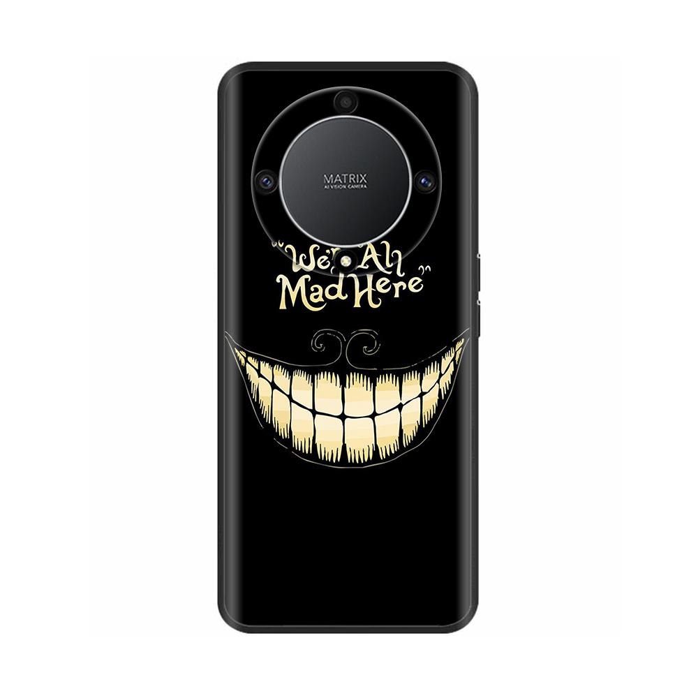 For Honor Magic 6 Lite Case Magic6 Lite Liquid Silicone Soft TPU Back Bumper Skull Marble Print Fundas For Honor Magic 6 Lite 5G