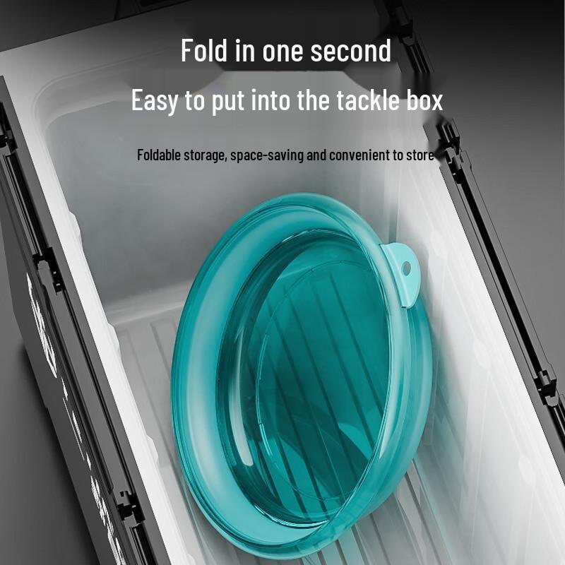 Thickened Portable Folding Fishing Bait Basin