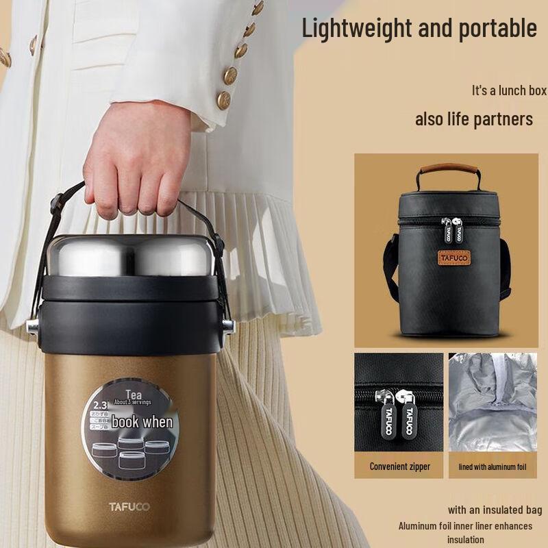 

316 Stainless Steel Large Capacity Insulated Food Jar 2.3L