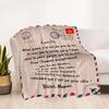 Love Letter To Son Blankets are suitable for living rooms,making them an ideal choice for outdoor travel and gifts.