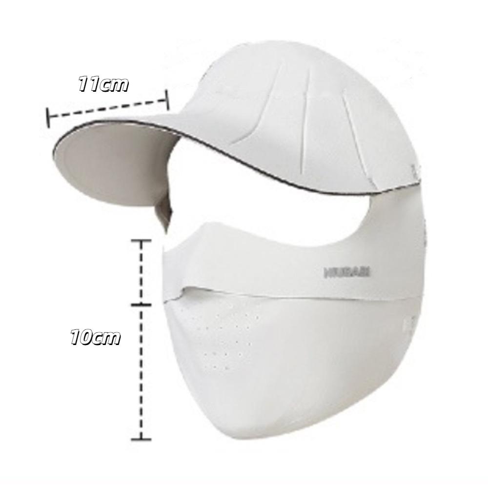 Breathable Ice Silk Face Mask UV Resistant Hat Summer Face Cover Face Sunscreen Mask  Cycling