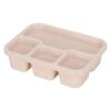 Japanese Style Wheat Straw Divided Lunch Box