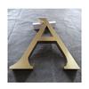 Custom Titanium Gold Electroplated Stainless Steel Letters - Brushed/Mirror Finish Retro Door Signs