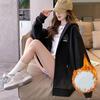 Women's Fall/Winter Korean-Style Sweatshirt Jacket, Loose-Fit, Hooded, Long-Sleeve, Zipper, Student Top