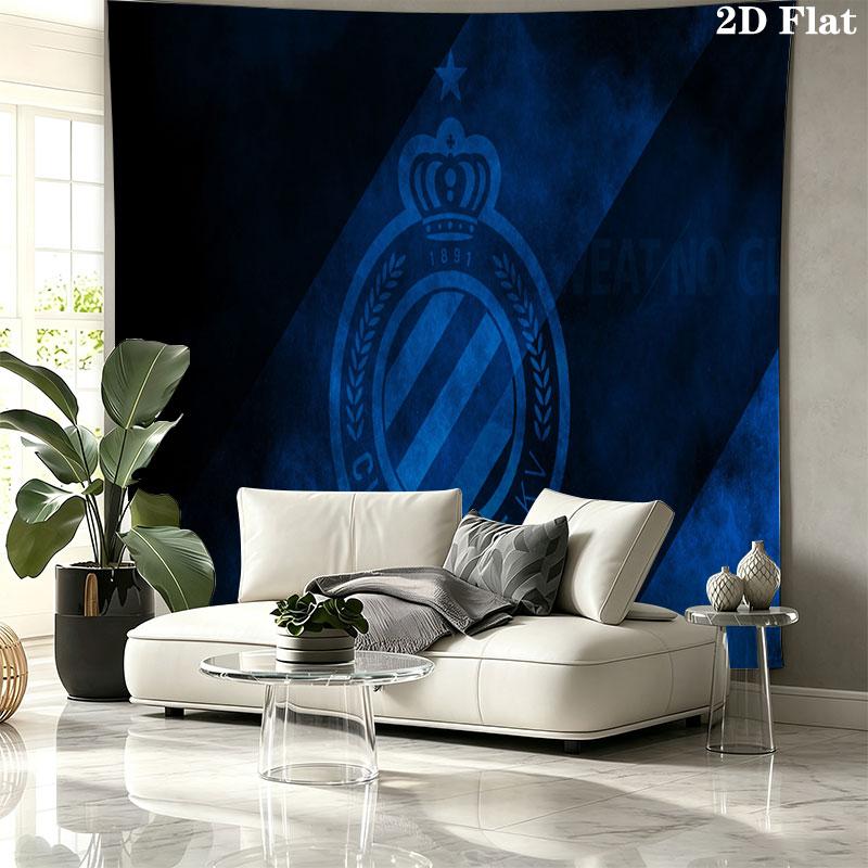 Club Brugge KV Wall tapestry, aesthetic printed fabric blanket, suitable for bedroom, living room, and home decor.
