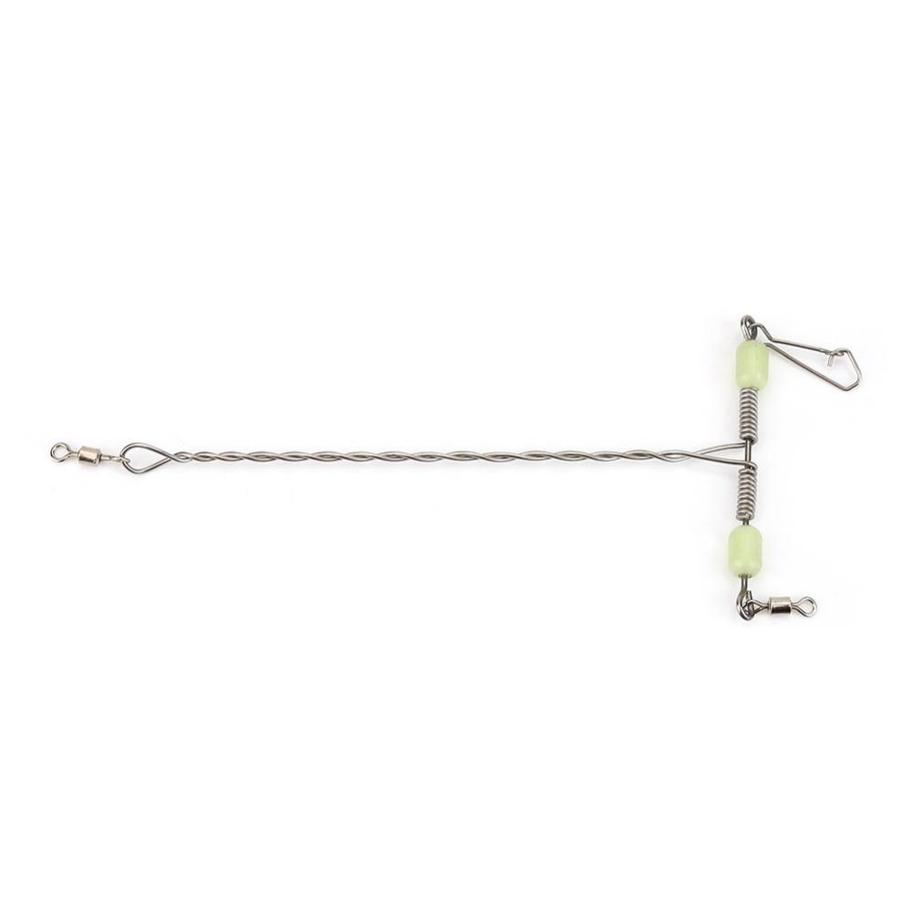 10pcs Stainless Steel Fishing Connector T-shaped Balance Fishing Swivel  Saltwater Fishing