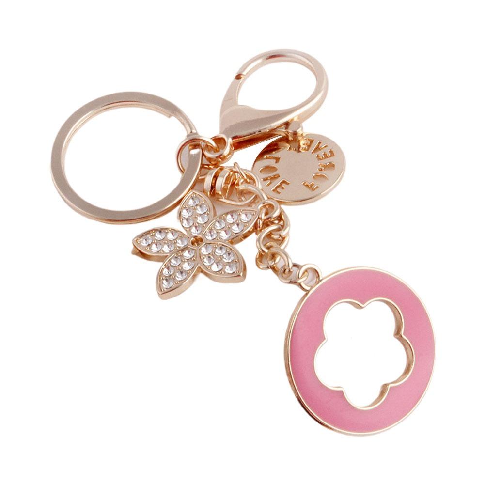 Ключница Четырехлистник Для Сумок Модный Женский Брелок-Подвеска Прочный Рюкзак Роскошные Украшения Рождественские Подарки Оптом