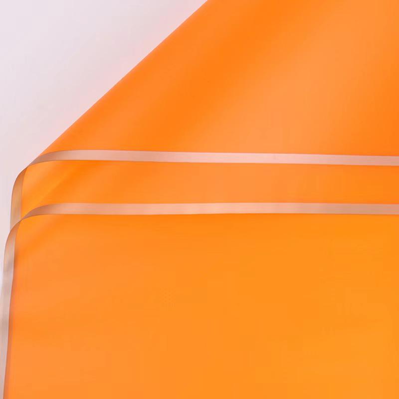 Gold-Edged Jelly Film Korean Bouquet Wrap - Translucent, Waterproof, Christmas Flower Wrapping Paper.
