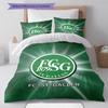 FC St. Gallen Pattern Bedding Set Quilt Cover Pillowcase Home Decor Gift (1 * duvet cover + 2 * pillowcase, without core)