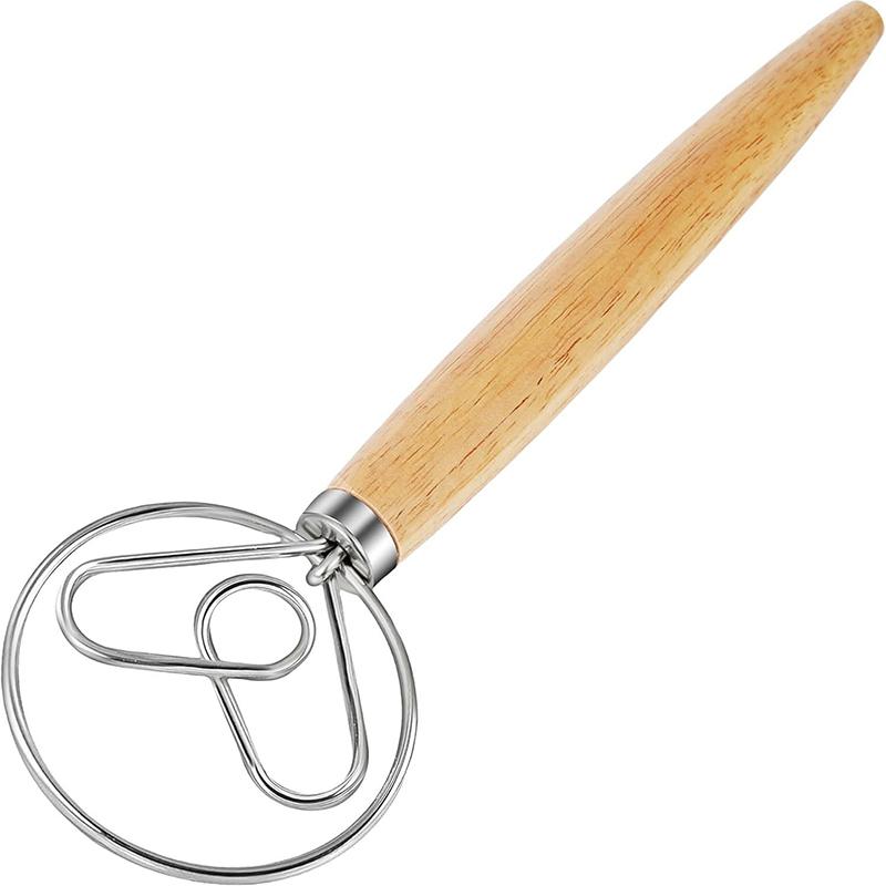 Danish Dough With Sourdough Scoring Tool-Bread Whisk Set Of 6 Pieces-Dough Hook,Dutch Whisk,Bread Lame
