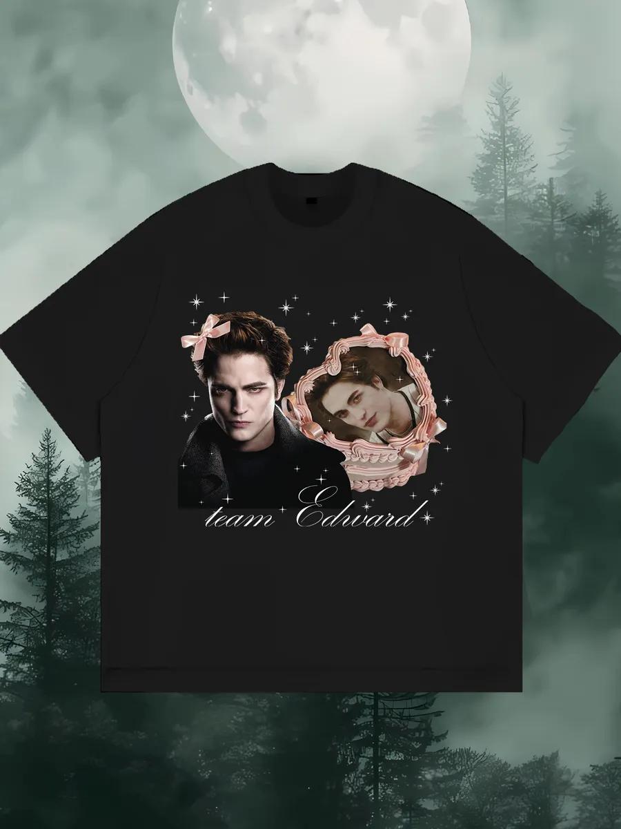 Cotton oversized T-shirt with print on the back 4XL