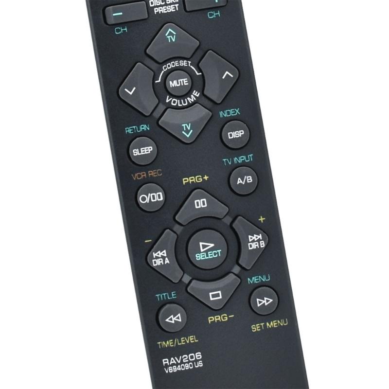 RAV206 V694090US Remote Control for Receiver Models HTR-5450 AX-596 YHT34 RX-V495 Comfortable Easy Grip