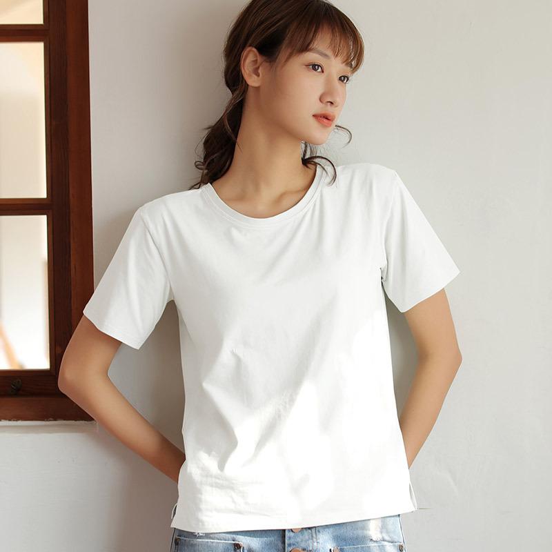 Summer Loose Top and Home Wear with Chest Pads Short Sleeves and One Piece