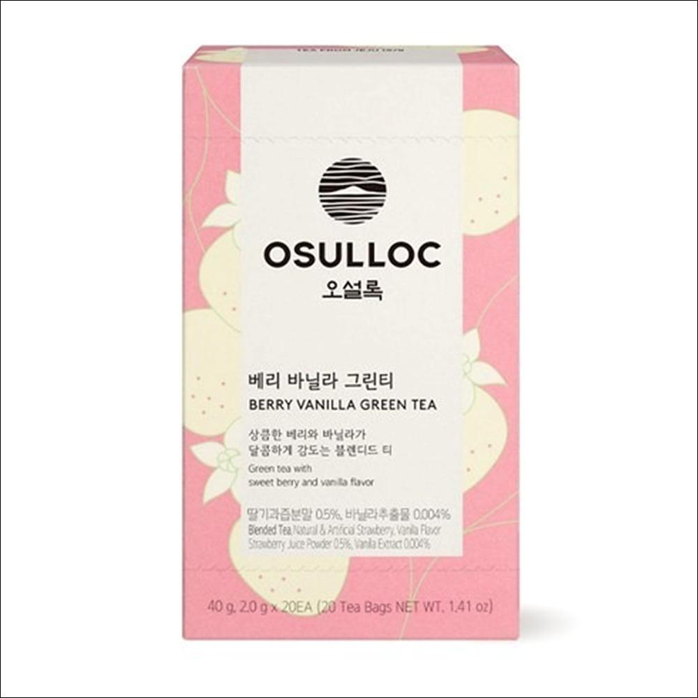 OSULLOC Зеленый чай с ягодами и ванилью 20EA X 2g X 1BOX