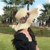 Girl's Fashion Summer Beach Hats Weaving Sun Hat New Korean Women's Flower Hat Thin Breathable Accessories Creative Gifts