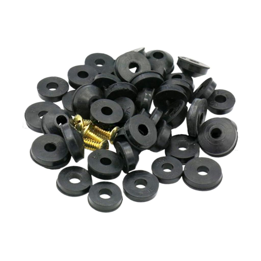 48 Pieces Rubber Faucet Washer Plumbing Repair Kit Easy to Replace with Screw Assorted Seal