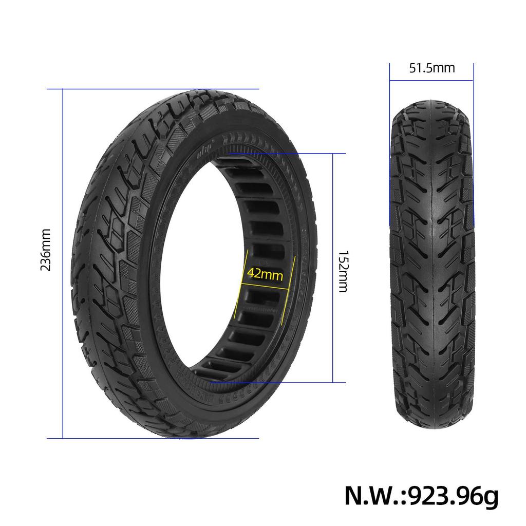 ULIP black 10*2.125 250*54 solid tire for Ninebot Segway F20 F25 F30 F40 Xiaomi Mi4 scooters