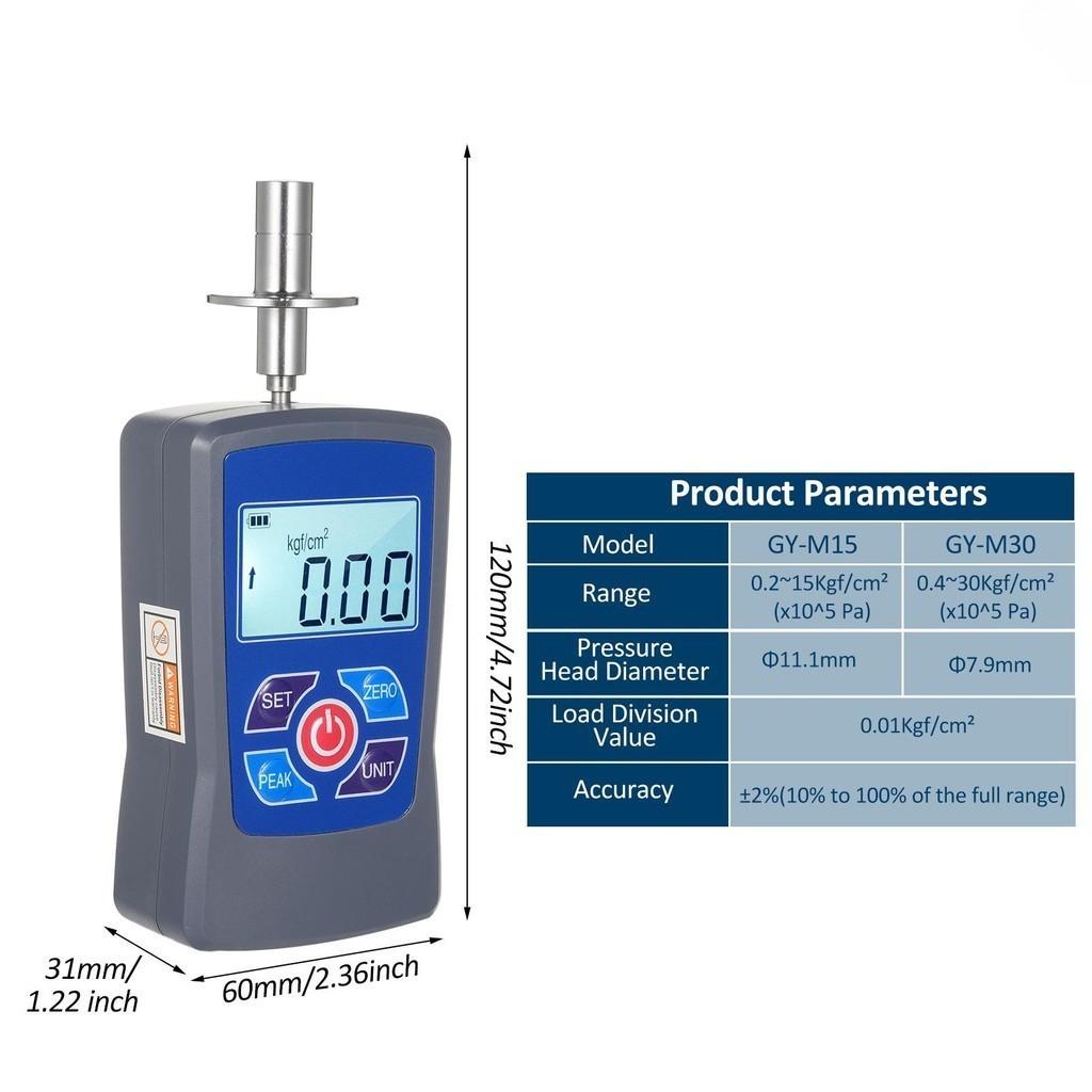 GY-M15 Digital Fruit Hardness Tester Meter Mini Fruit Penetrometer Durometer High Precision Fruit Hardness Measuring Equipment