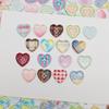 10/20Pcs Mixed Color Heart Shaped 4-Hole Button For Sewing Clothes Accessories Crafts Scrapbooking Diy Apparel Supplies