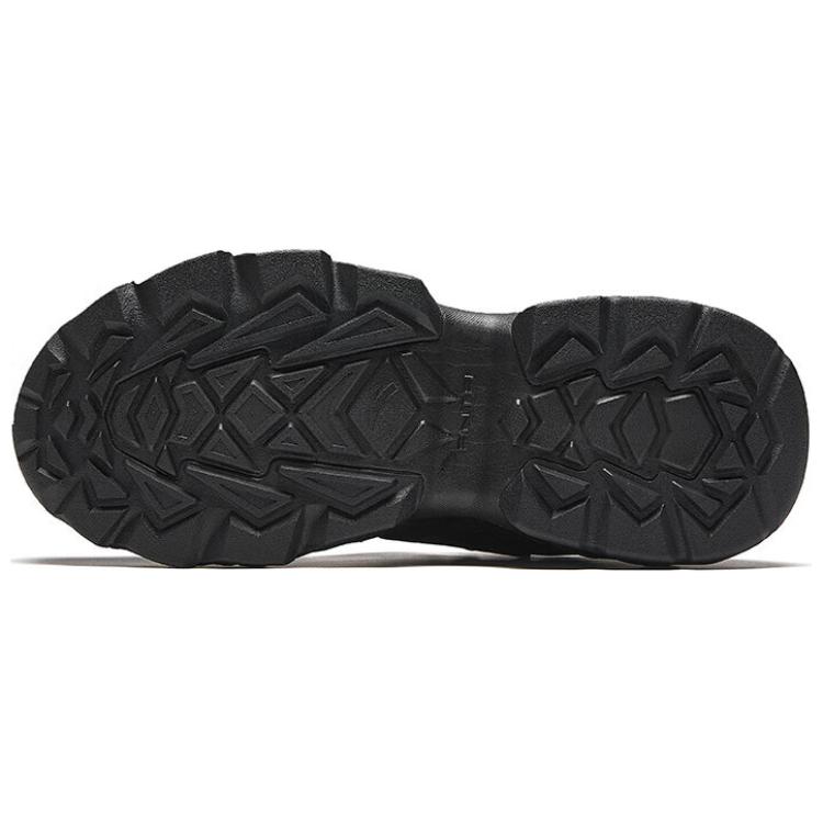 Anta Panshi Fleece Comfortable Fashion Non-Slip Wear-Resistant Mid-Top Casual Shoes Women Casual Shoes Black 122448950-1