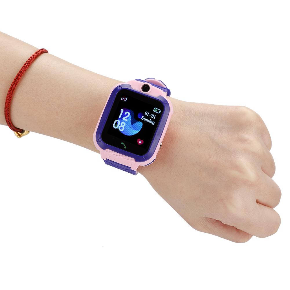 DS88 Waterproof Standby Two Way Call Positioning Pink Smart Phone Watch for Children Kids