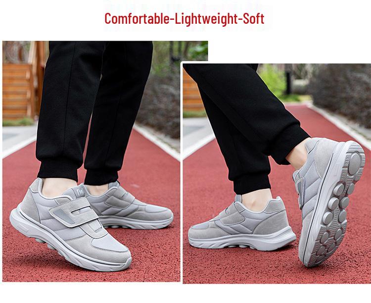 8209 Lightweight Non-Slip Mesh Walking Shoes for Seniors - Hook-and-Loop Low-Top Sneakers for Men and Women.