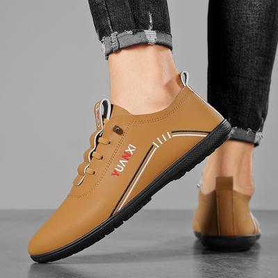 Superweiche Leder Herrenmode Freizeitschuhe Atmungsaktive Lederschuhe Herbst Neu Vielseitig Verschleißfest Ein-Pedal-Schuhe