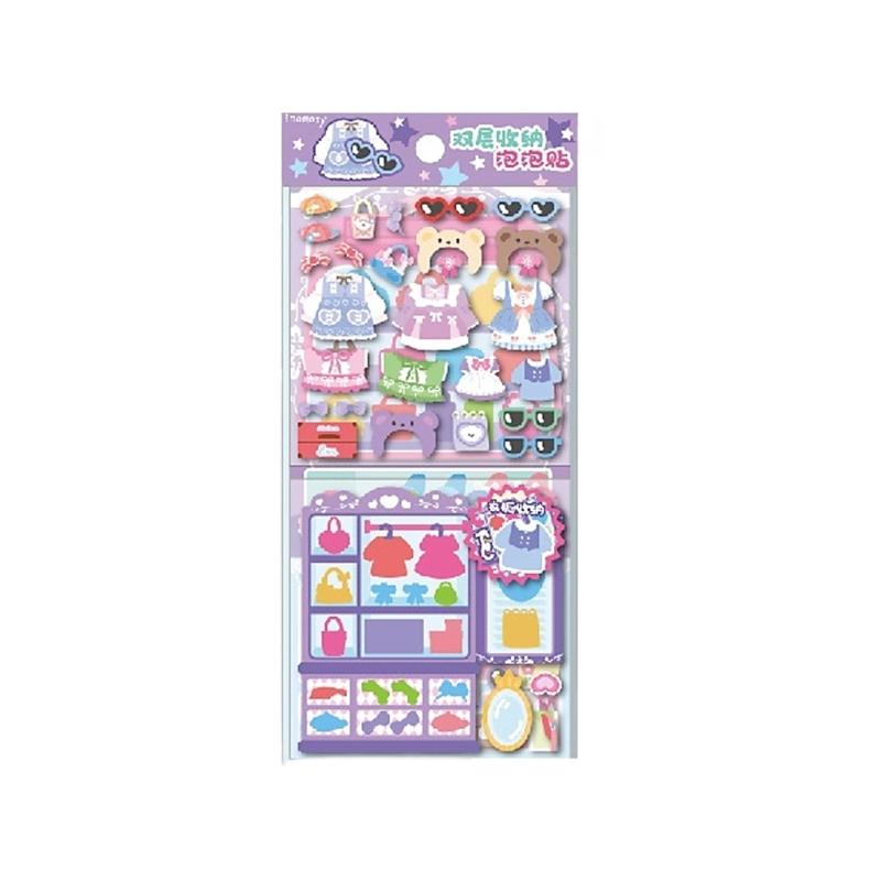 Pack of 1 Enhances Storage Bubble Sticker Holder for Organizing Childrens Sticker in Classroom or Art Projects