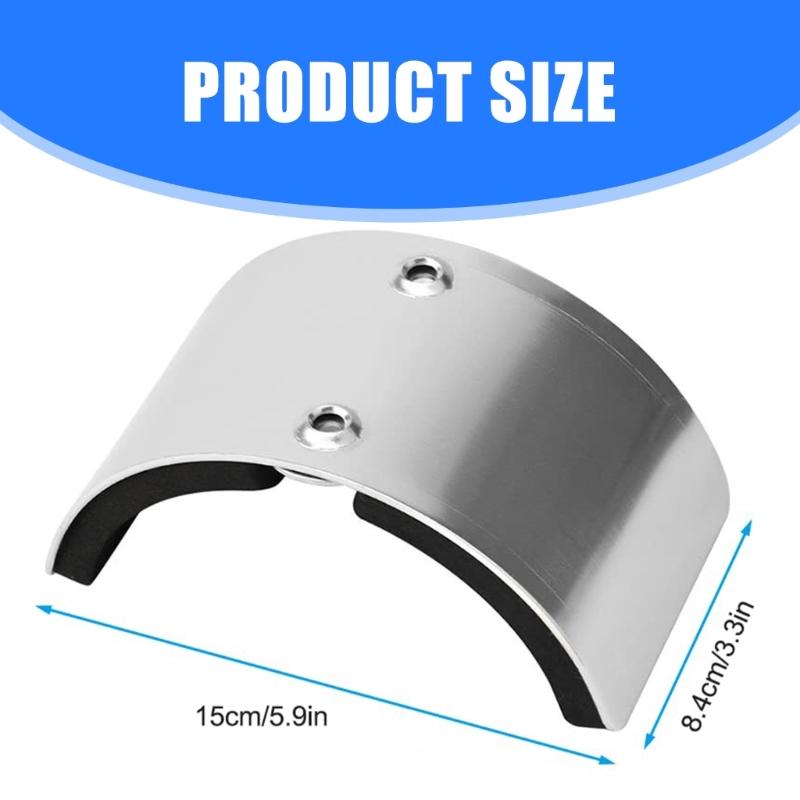 2 Pezzi Piastra Comfort per Gambe a Puntelli Lega di Alluminio Accessori per Puntelli Piastra Curva Parti per Puntelli da Cartongesso Per Gambe Fisse Durevole