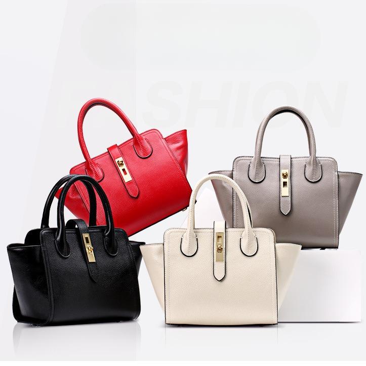 New Spring and Summer Wing Bag Portable Korean Version Lychee Pattern Simple and Versatile Genuine Leather One-shoulder Diagonal Strap Bag for Women
