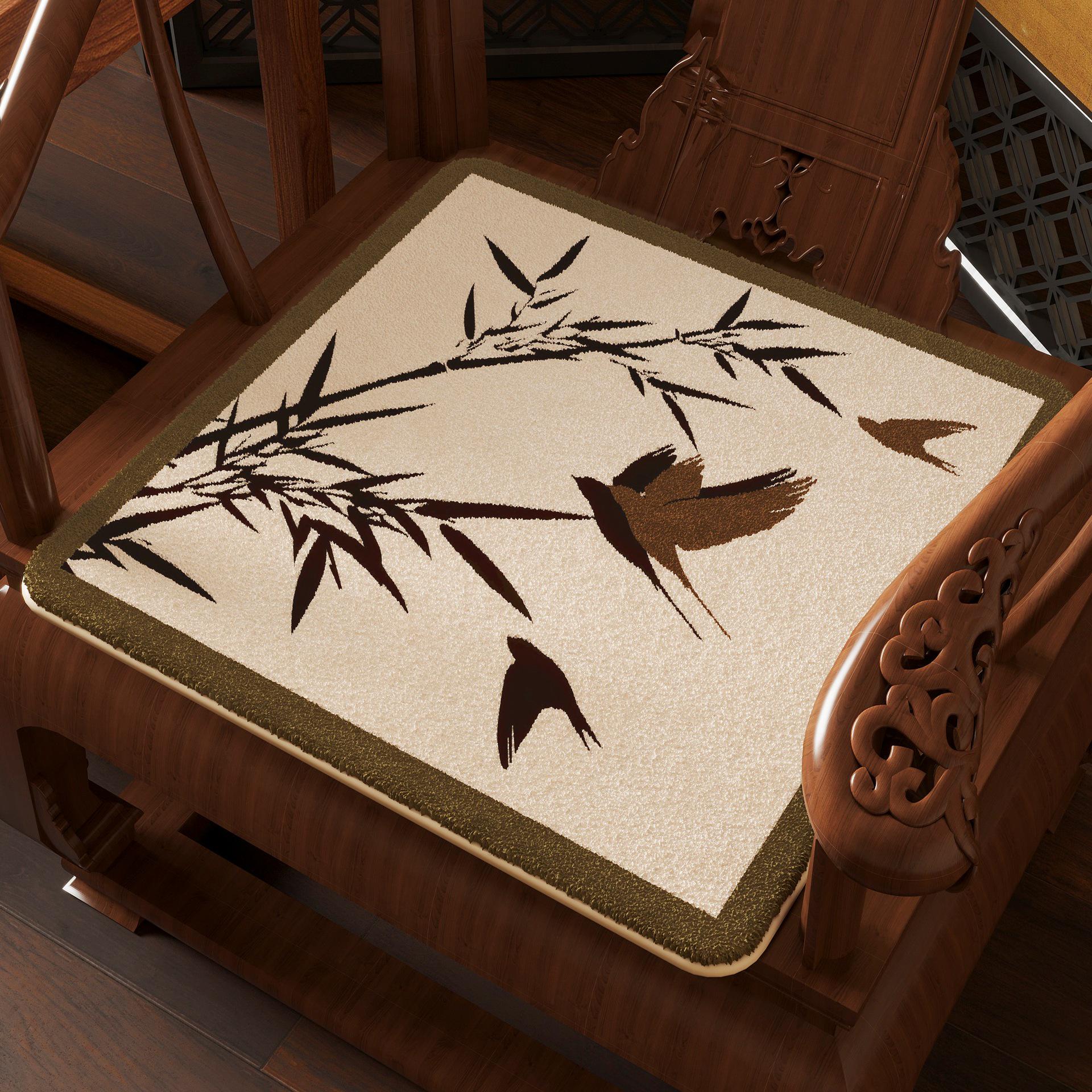 Подушка для стула и чайного столика в китайском стиле имитация кашемира 420 точек - Зимний палисандровый диван-плюш 4040cm 860₽