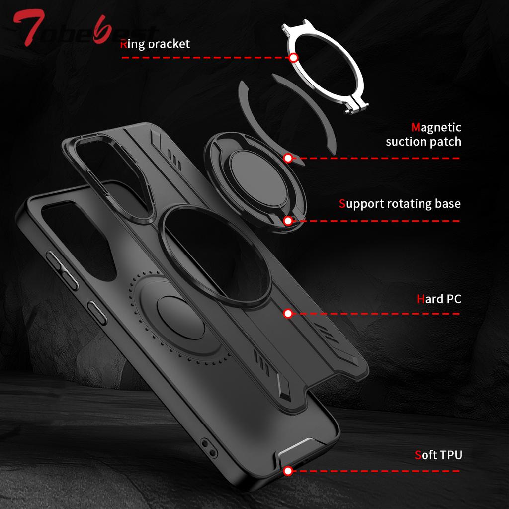 360° Degree Rotate Armor Magnetic Stand Case For Samsung Galaxy A16 A36 A56 A06 A07 A15 A14 4G 5G Magsafe Wireless Charge Cover