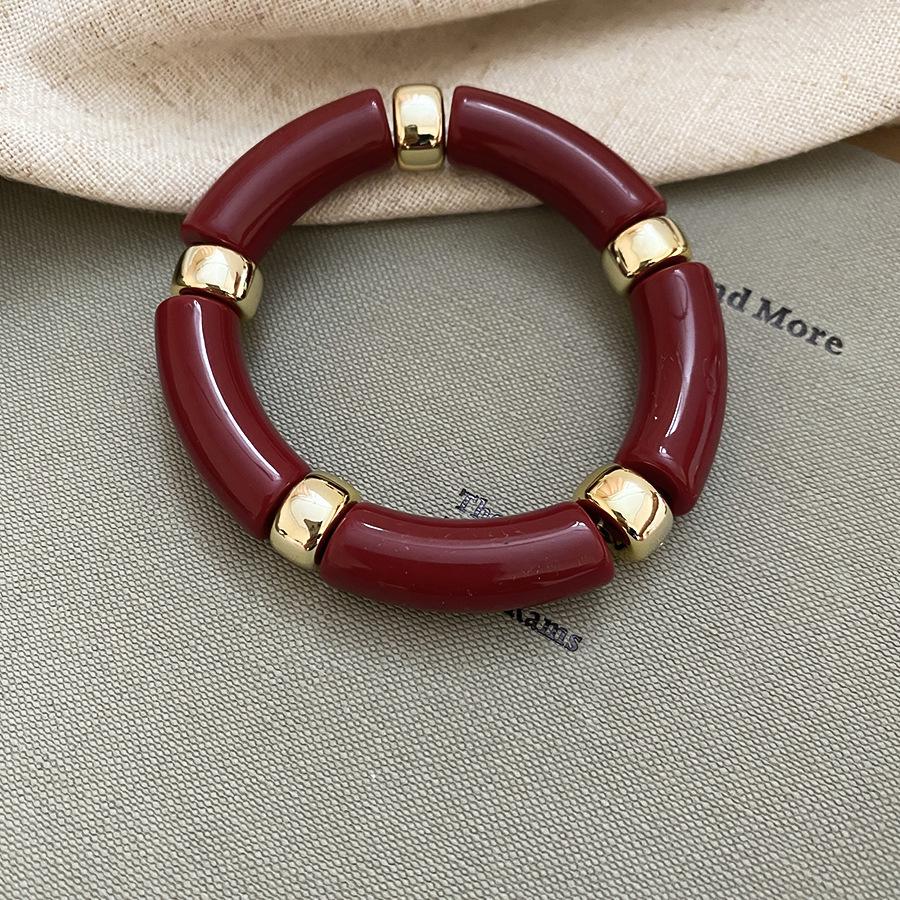 Brățară rotundă din acril cu îmbinare: Stil European & American la Modă, Design Versatil de Nișă