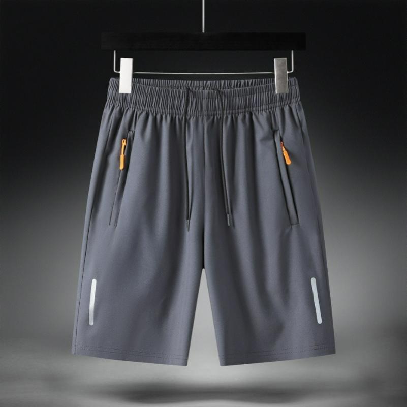 

Ice Silk Shorts Men s Summer Thin Section Loose Quick-drying Big Pants Five-point Casual Men s Ice Sports Moisture Wicking 5XL сірий
