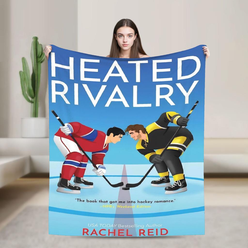 Heated Rivalry Knitted Blankets Cute Hollanov Flannel Throw Blankets Summer Air Conditioning Decoration Soft Warm Bedspreads