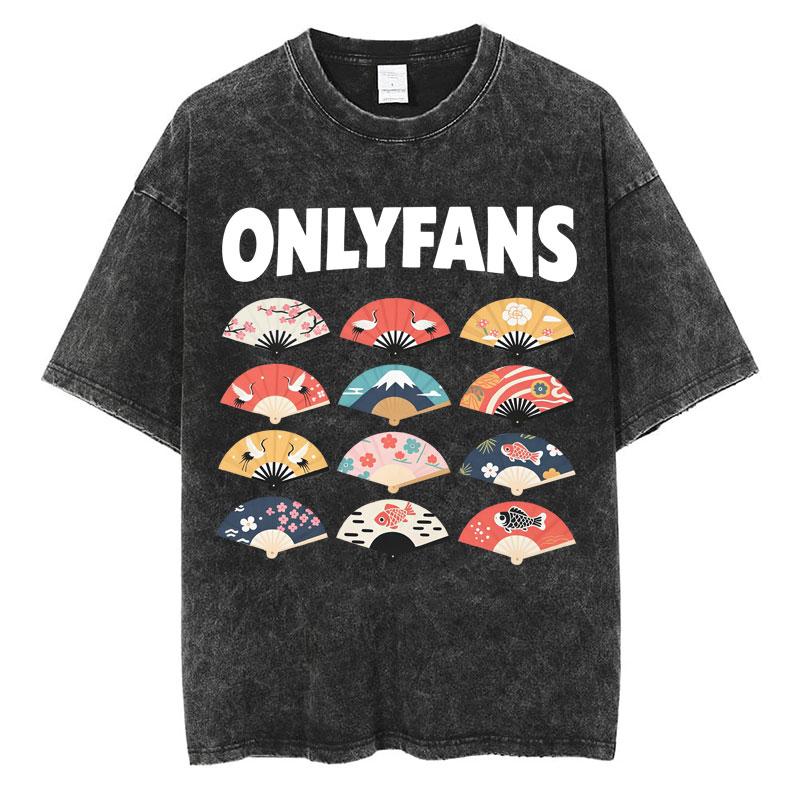 Japanese Tokyo Tokyo Culture Print Washed T Shirt Funny Fashion Vintage Men Women Tshirts Cotton Casual Loose Tees Streetwear