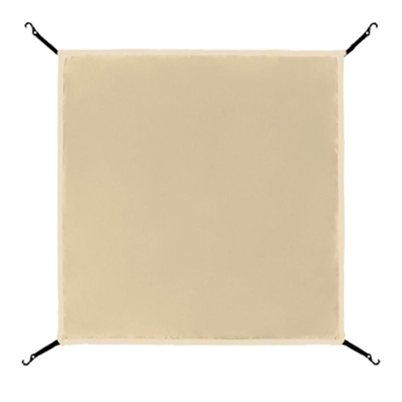 

Намет для пляжу Накидка на голову Захист від сонця Надлегкий тент Зовнішній кемпінговий тент Beige 56x56cm