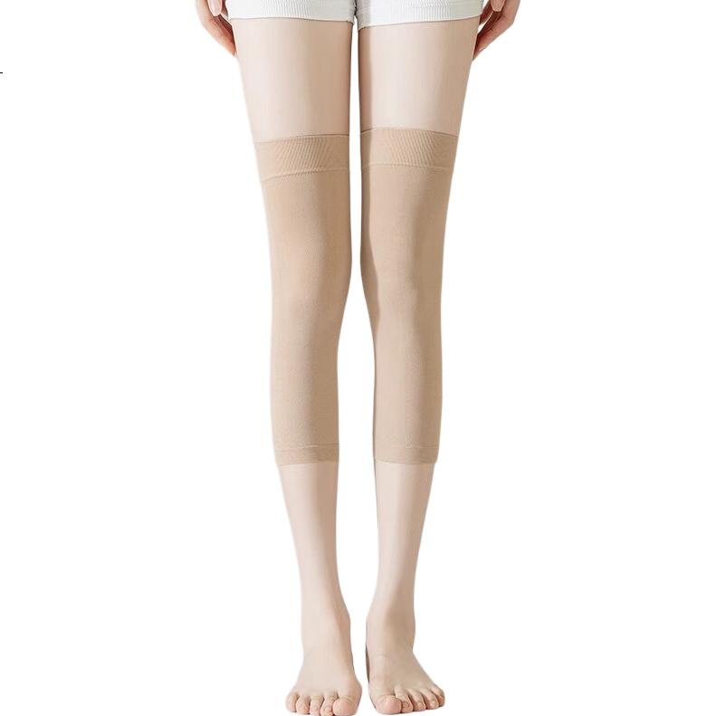 LangSha Knee-Length Socks for Women, Spring Summer Autumn Style, Cold-Proof Leg Protection, Sports Anti-Slip Slimming Half-Calf Over-Knee Long Socks