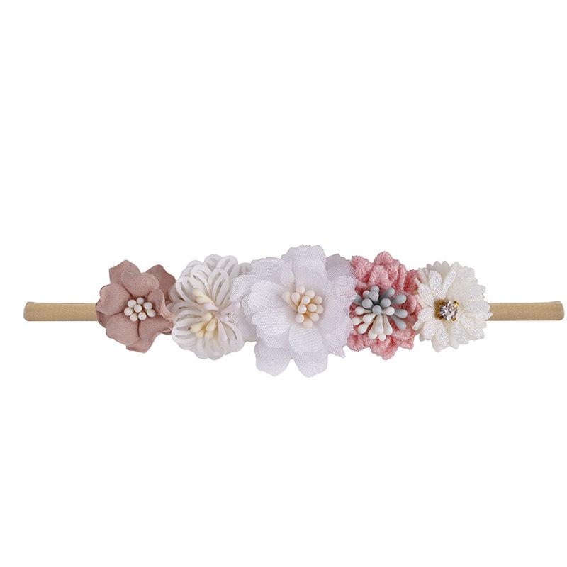 Infant Baby Girls Headbands Flower Children's Hair Bands Elastic Newborn Toddler Headband Hairband Kid Hair Accessories Headwear