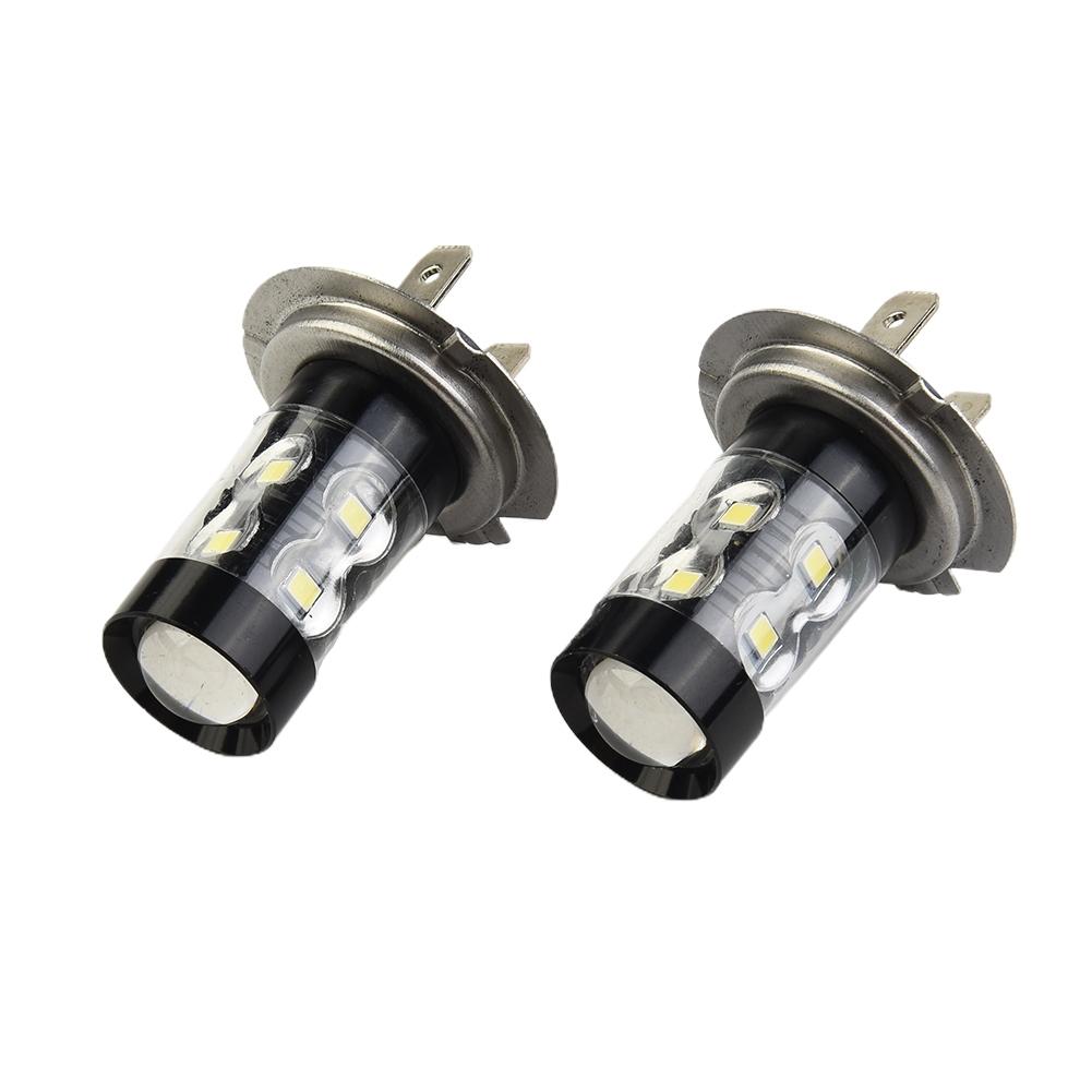 H7 Fog Light Bulbs Light White Light 6000K Aluminum DC 9V-36V